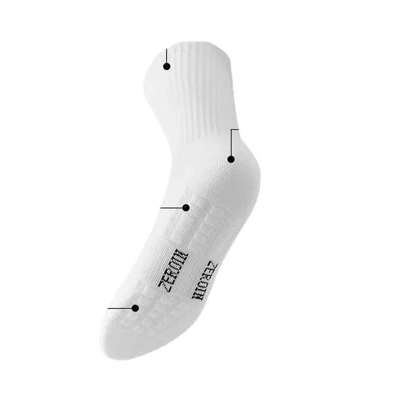 Socks men's cotton deodorant long winter towel bottom Velvet White Stockings thick sports basketball socks