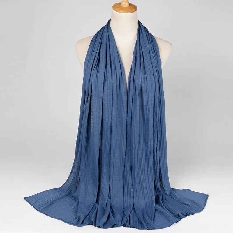 Women's Retro Classic Style Solid Color Blending Silk Scarf