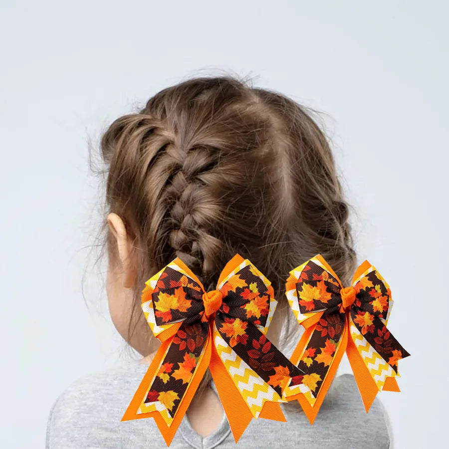 Halloween Butterfly Knot Ribbon Hair Clip Spider Ghost Girls Children's Funny Hair Accessories  Style