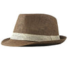 women's simple style classic style color block crimping sun hat
