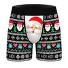 Spot wholesale Christmas digital printing men's sexy underwear comfortable breathable boxers stretch shaped pants