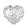 Aifule  Hot Heart-Shaped Pattern DIY Beaded S925 Sterling Silver Ornament Beads Accessories Wholesale Scattered Beads