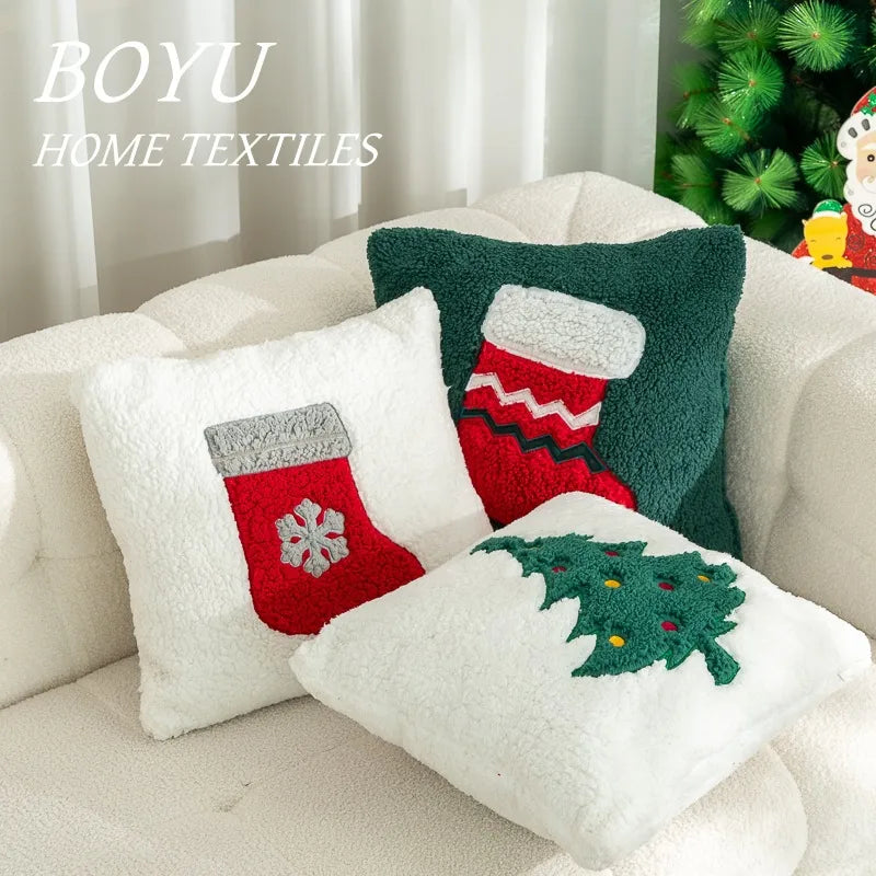 Christmas Cute Snowman Elk Couch & Sofa Decor