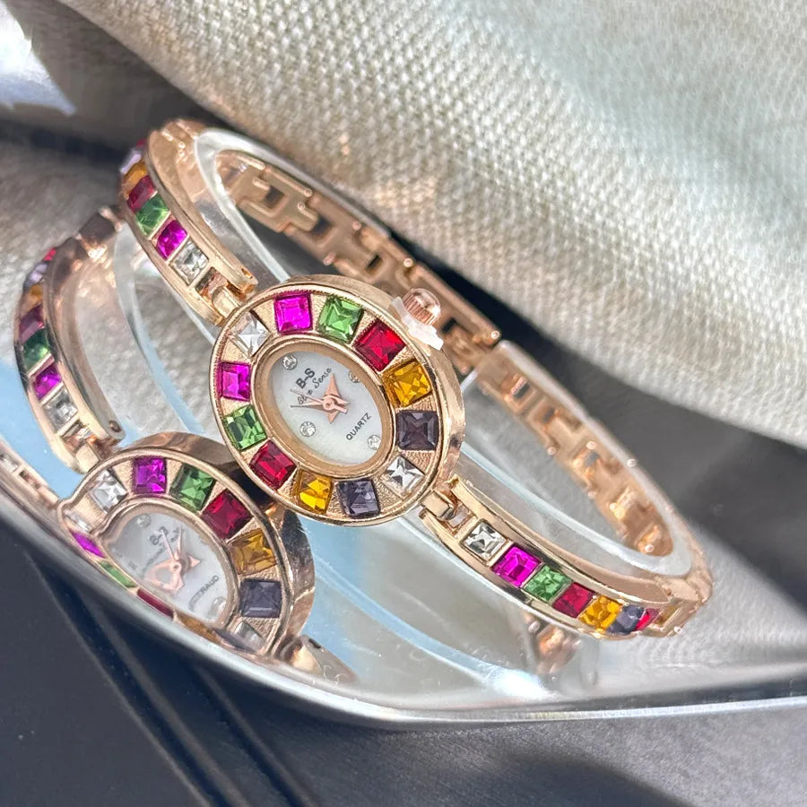 Elegant Streetwear Oval One Piece Buckle Quartz Watch Women's Watches