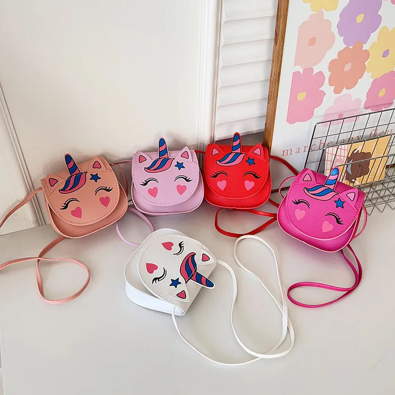 New Children's Small Bag Cartoon Cute  Girl's Shoulder Crossbody Bag Fashion All-match Accessories Coin Purse
