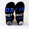 unisex casual letter cotton crew socks a pair
