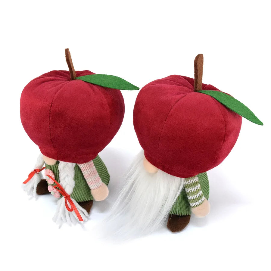 Christmas Autumn Winter Red Apple Faceless Doll Rudolph Fruit Dwarf Decoration Cute Style Polyester Material Props Decorations