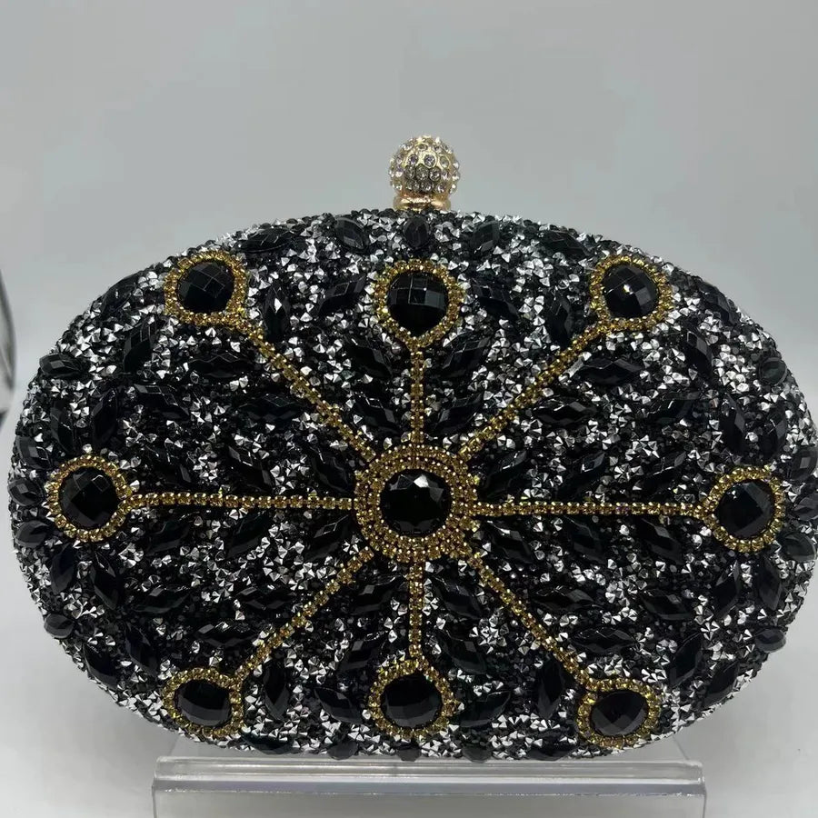 Sunflower Diamond-encrusted Dinner Bag Fashion Banquet Women's Clutch Bag Personality Dress Evening Bag