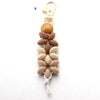 Modern Style Geometric Silica Gel Beaded Unisex Keychain