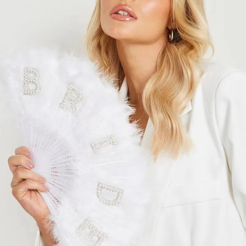 wedding season Elegant Wedding Streetwear Letter Feather Wedding Party