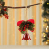 Iron Art Bell Butterfly Knot Red Fruit Pine Branch Decoration Christmas Tree Ornament Door Hanging Christmas Decorations