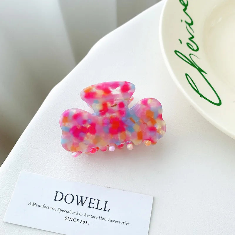 Dove Acetate Hair Accessories New Style Medium Size Half Updo Hair Clip Simple Shark Bite Hairpin For Women