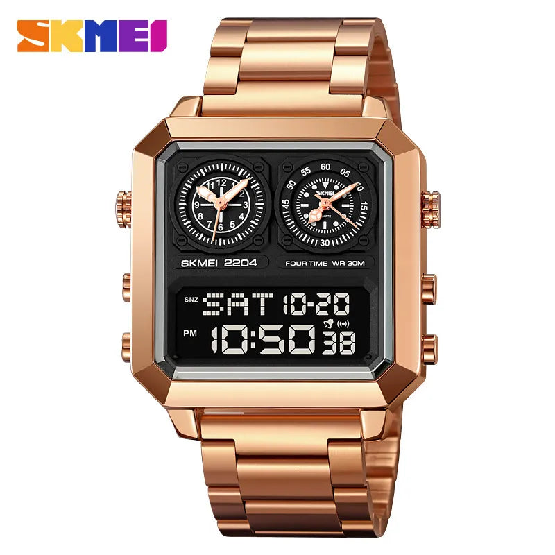 Vintage Style Classic Style Square Electronic Watch Men's Watches