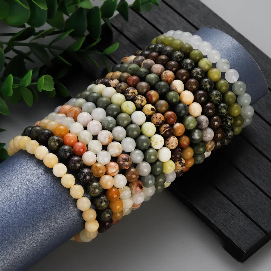 Retro Geometric natural stone Agate Bracelets In Bulk