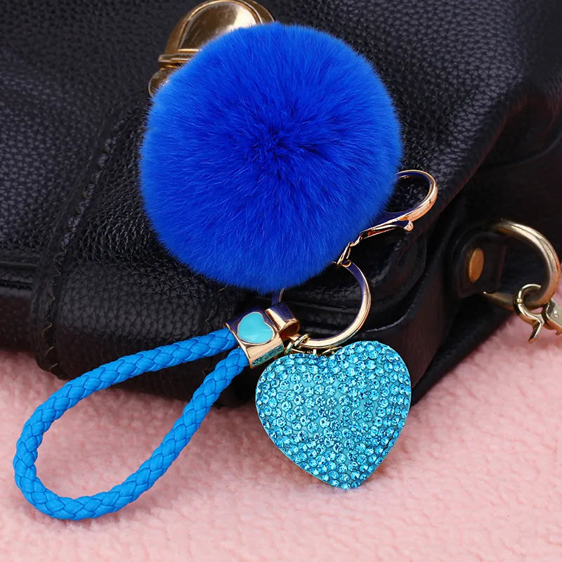 Simple Style Commute Solid Color Metal Women's Bag Pendant Keychain