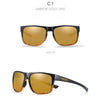 casual sports solid color pc square full frame men's sunglasses