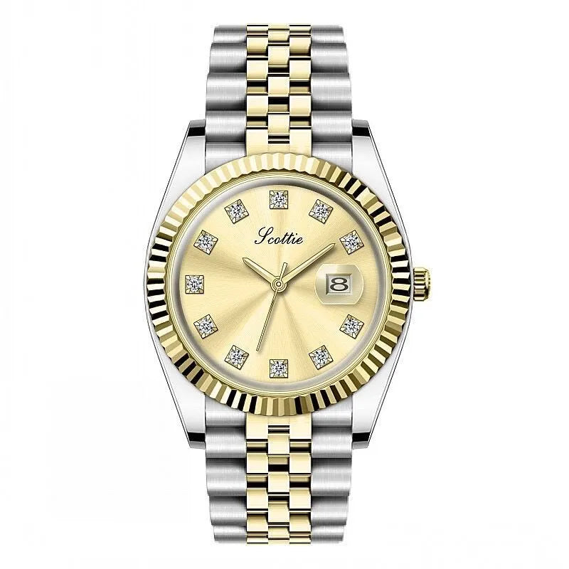 scottie7590 poetry Gaudi women's watch steel belt calendar women's watch waterproof chattering live