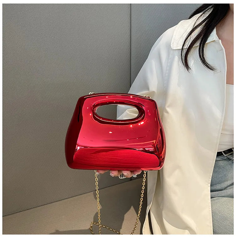 Women's Medium Arylic Solid Color Streetwear Square Magnetic Buckle Shoulder Bag Handbag Crossbody Bag