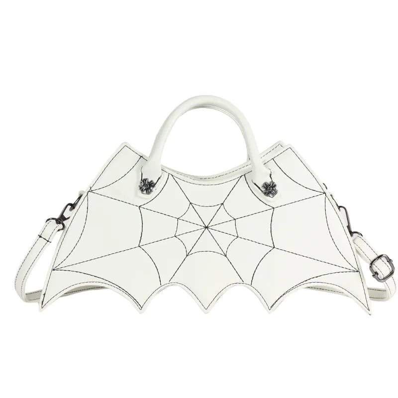 Halloween Women'S Medium Pu Leather Bat Fashion Zipper Handbag