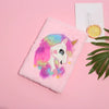 New Colorful  Plush Notebook Cartoon Dreamy Girl Student Diary Notebook Light Pink And Purple Wooden Pulp Material