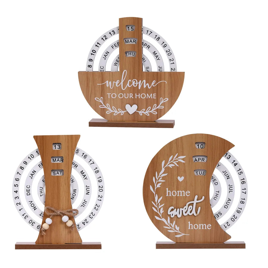Casual Elegant Lady Letter Wood Artificial Decorations