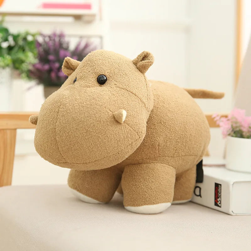 Q version of the hippopotamus elephant doll wedding, corporate gifts grab machine doll stall  plush toys wholesale