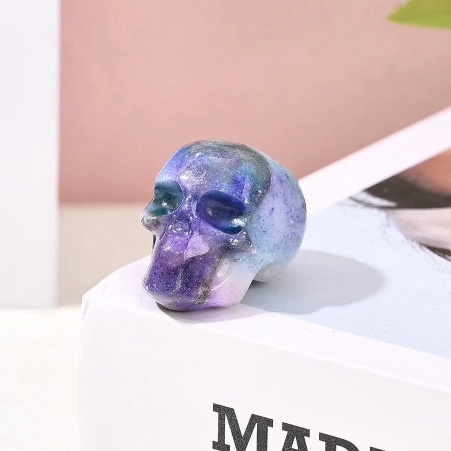 Halloween Elegant Handmade Simple Style Skull natural stone Ornaments Artificial Decorations