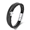 Genuine Leather Bracelet Simple Leather Bracelet Men's Leather Bracelet Original Jewelry Magnet Bracelet 888
