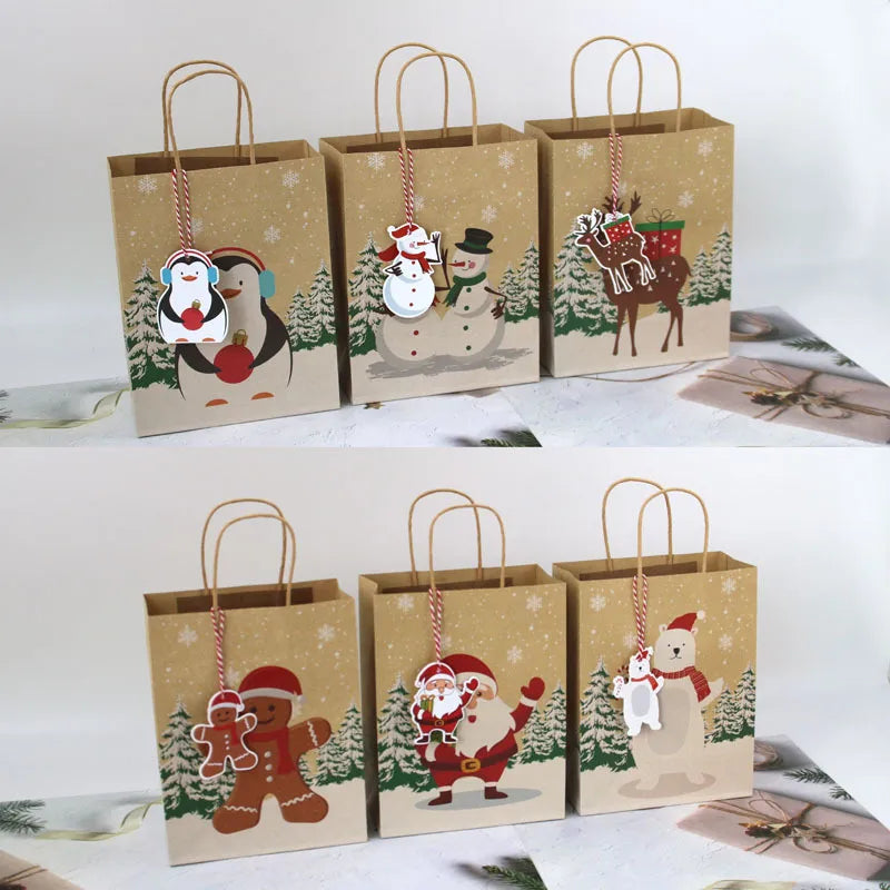 Christmas Cute Cartoon Party Gift Bags
