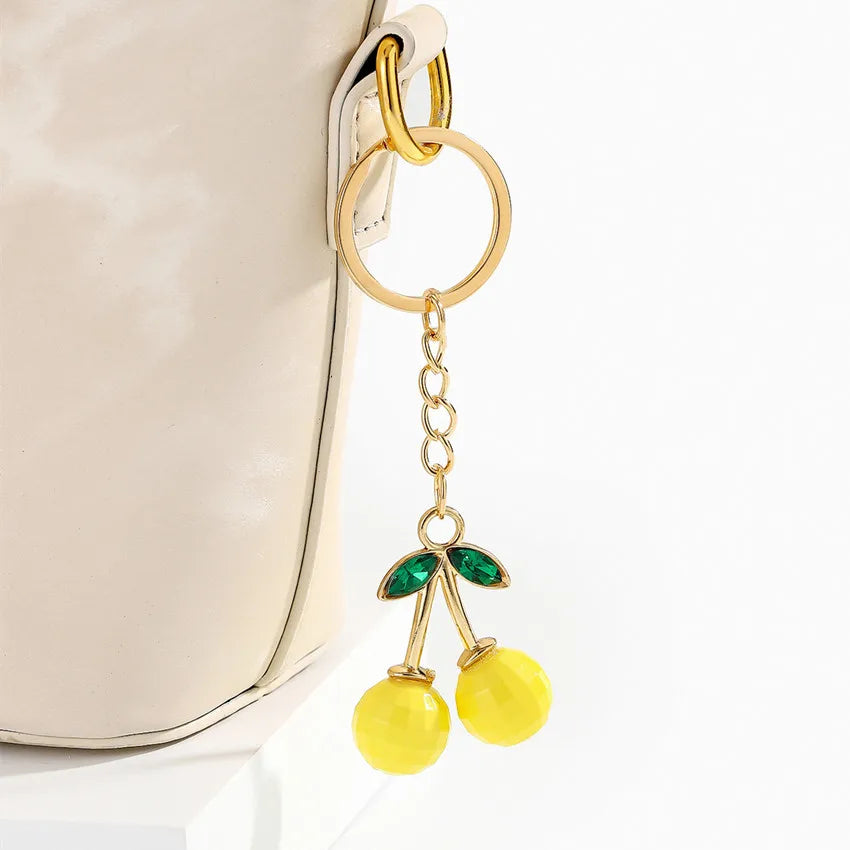 1 Piece Simple Style Cherry Acrylic Women's Bag Pendant Keychain