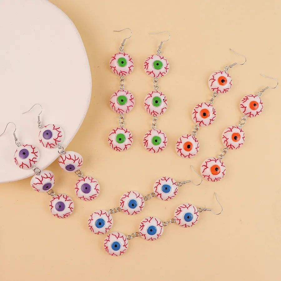 Long Pendant Halloween New Style Women's Fashion Simple Eye Drop Earrings Trendy Personality Dangle Earrings Animal Zodiac Design