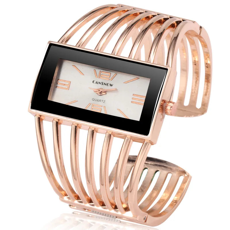 elegant lady geometric quartz women's watches