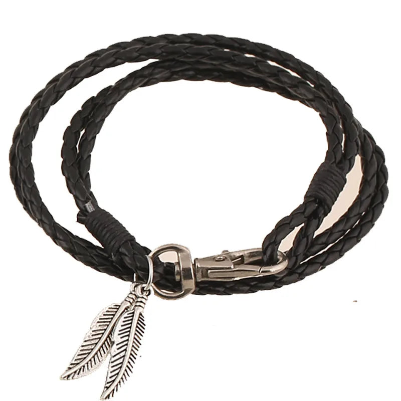 fashion new hand-woven ethnic leather bracelet