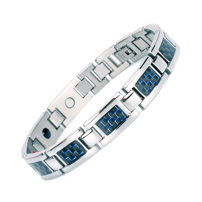 basic retro classic style geometric titanium steel men's bracelets