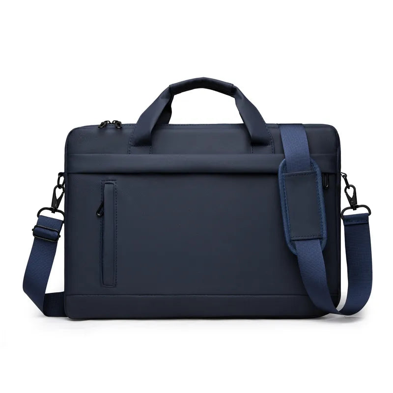 New leather film portable laptop bag 15 inch 16 inch shoulder bag men's large capacity briefcase file bag