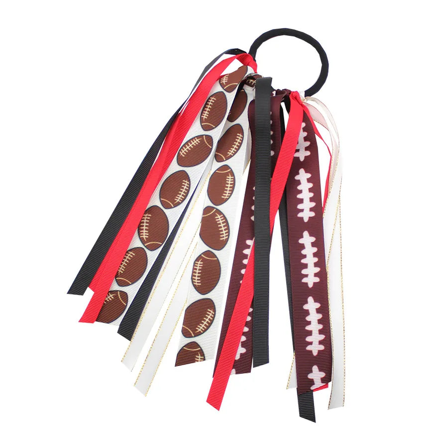 New Rugby Cheerleading Bow Cheer Ribbon Children Girls Sports Hair Accessories Hair Ring