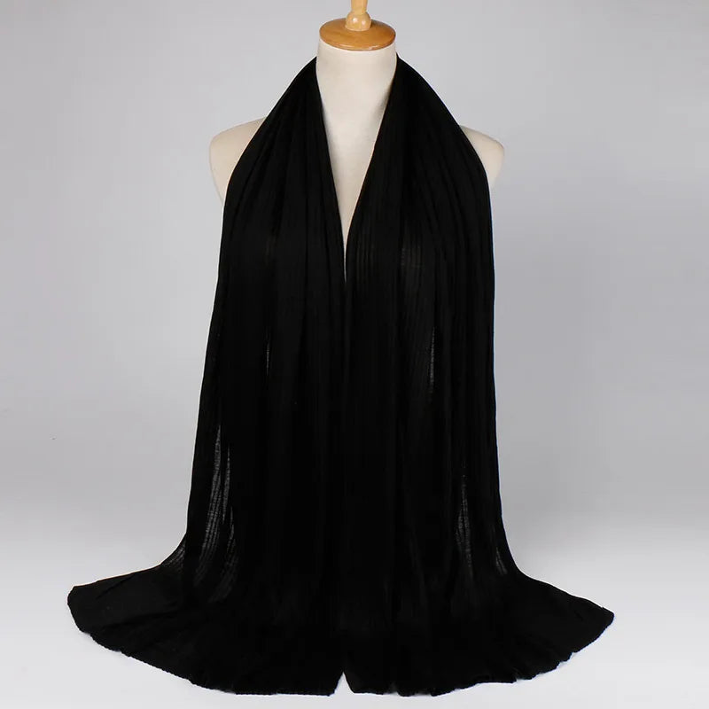 Women's Retro Classic Style Solid Color Blending Silk Scarf