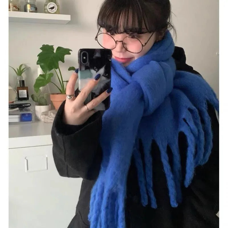 Unisex Casual Simple Style Classic Style Lattice Imitation cashmere Scarf