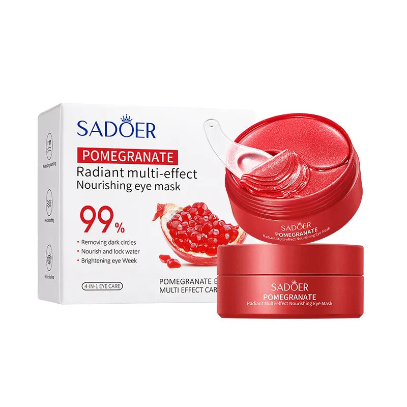 All English packaging SADOER red pomegranate fresh beauty six-piece moisturizing facial skin care series