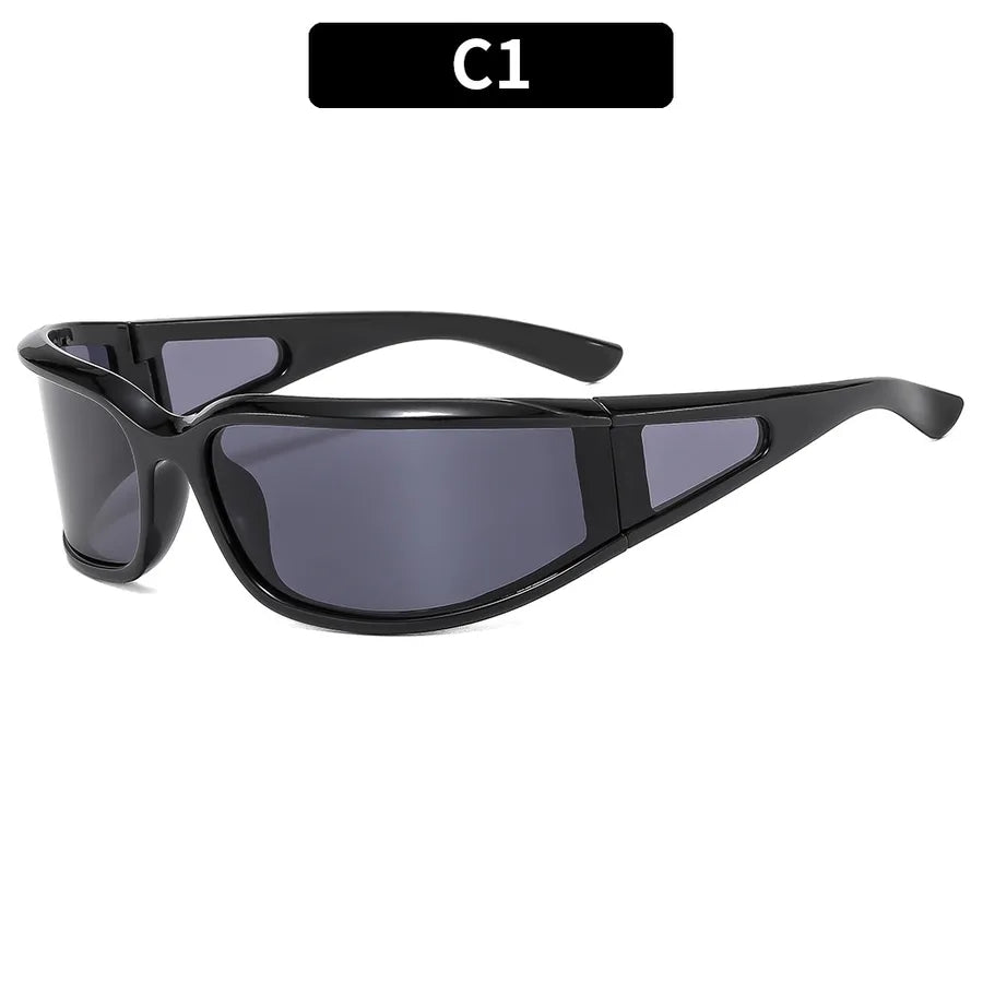 Streetwear Solid Color Pc Oval Frame Full Frame Glasses