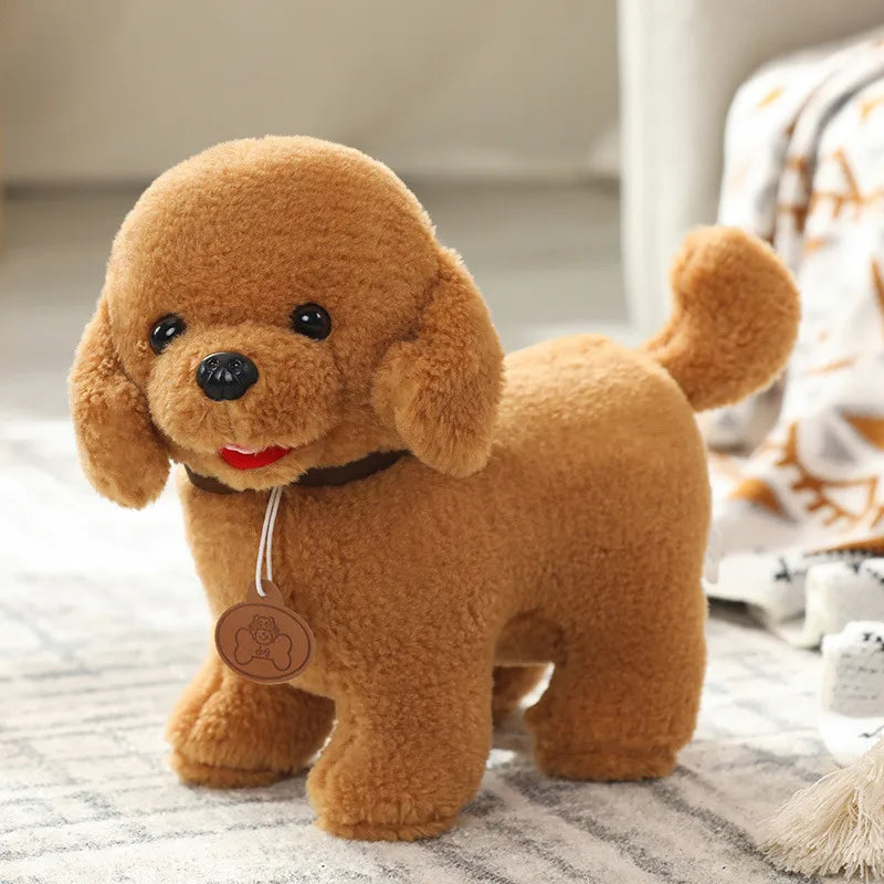 Small Size Teddy Shiba Inu Pomeranian Plush Dolls Realistic Dog Toy Soft PP Cotton Sleeping Companion Dolls For Children