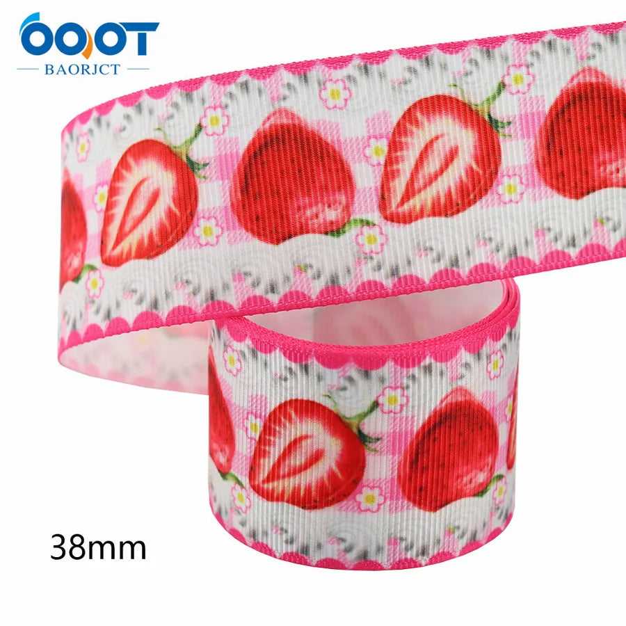Casual Elegant Simple Style Flower Strawberry Polyester Wedding Banquet Birthday Party Supplies Gift Wrapping Supplies 1 Roll