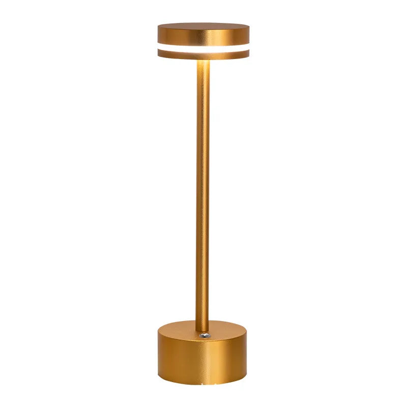 Modern Simple Iron Art Creative I-Shaped Night Light Bedroom Bedside Warm Touch LED Desk Lamp