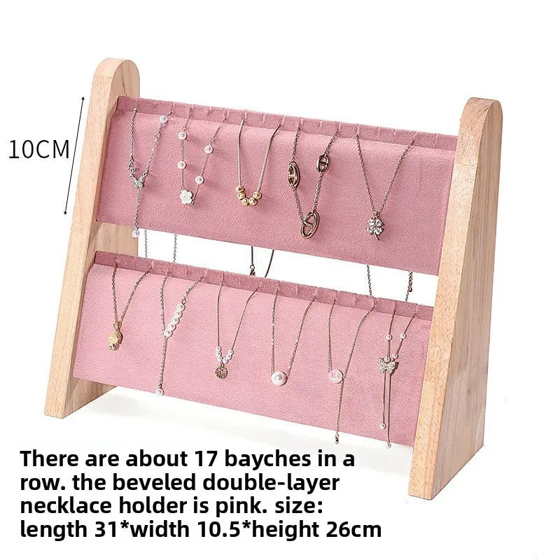 Jewelry Counter Jewelry Display Shelf, Bracelet Ring Ring Display Plate, Necklace Display Stand Set of Ornaments Jewelry Display Shelf