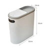 Simple Style Solid Color PP Trash Can