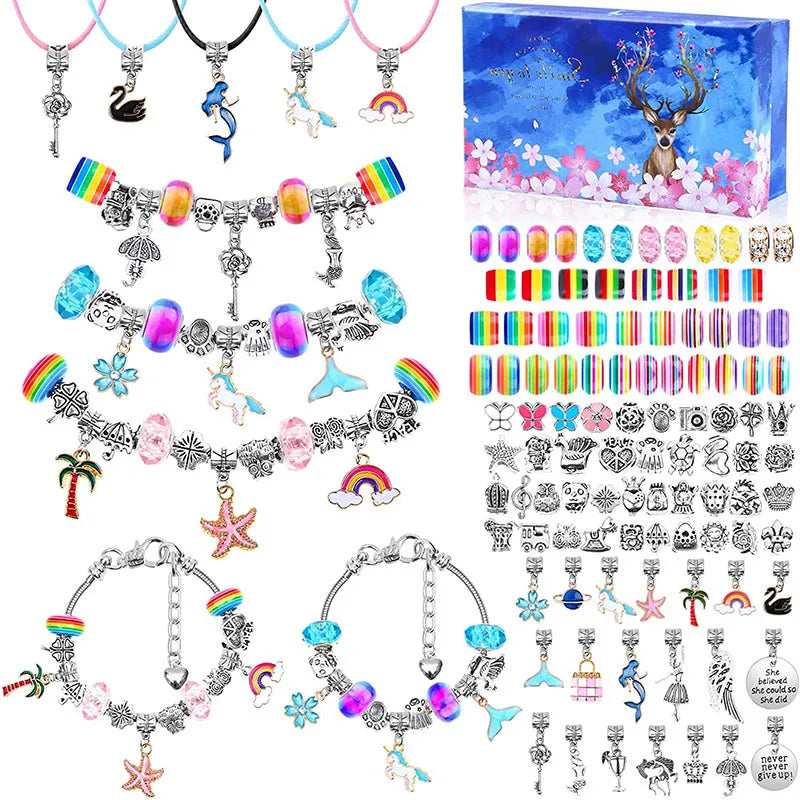 1 set sweet rainbow starfish fish tail alloy jewelry accessories