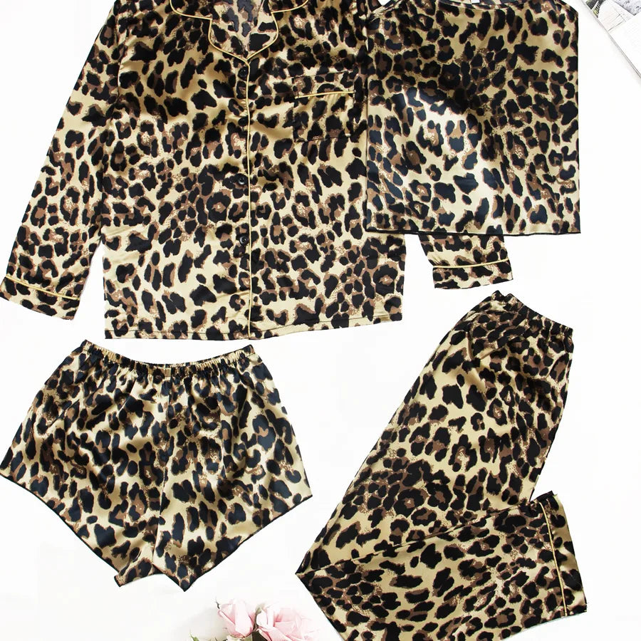 women's fashion tropical polyester printing pants sets