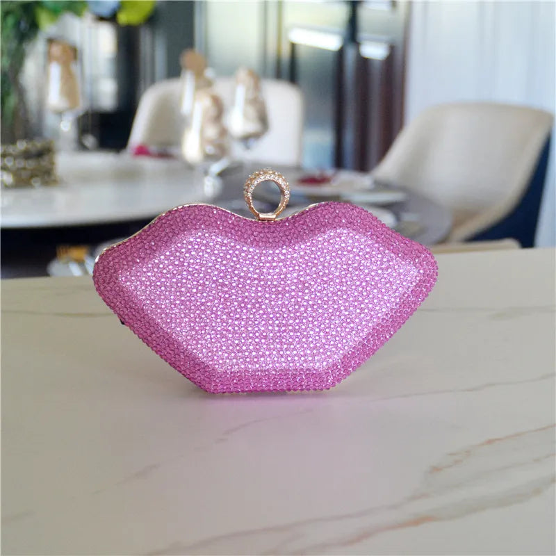 Women's Medium Rhinestone satin Solid Color Elegant Streetwear Square Lock clasp Evening Bag