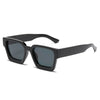basic simple style solid color pc square full frame men's sunglasses