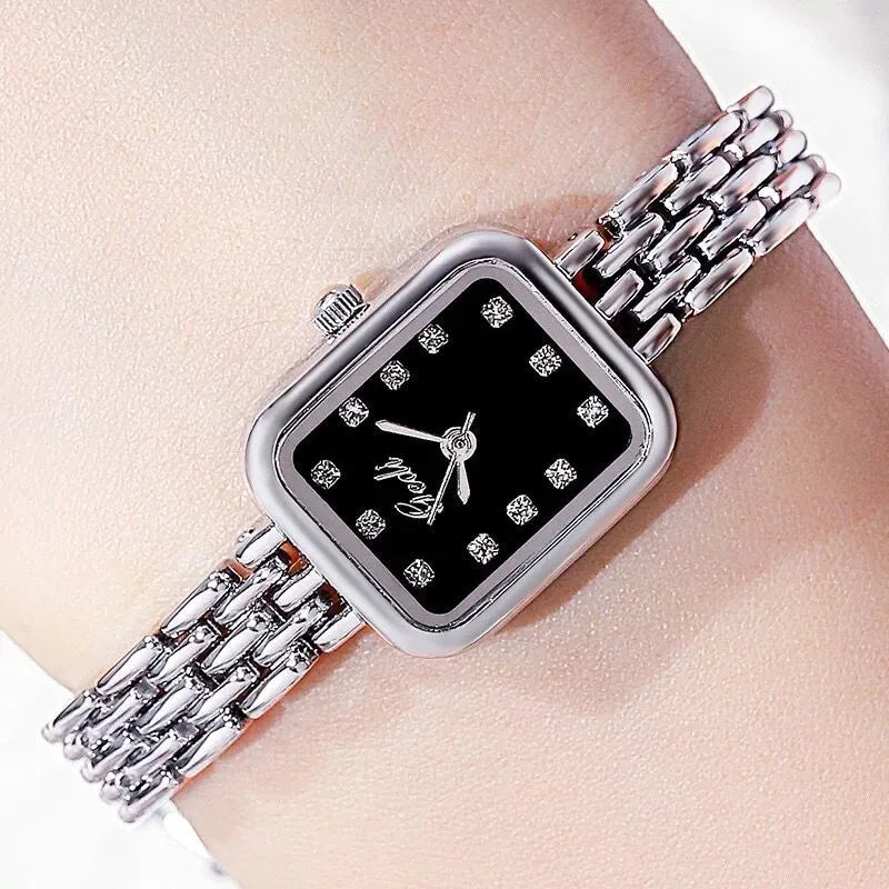 Elegant Streetwear Geometric Jewelry Buckle Quartz Watch Women's Watches